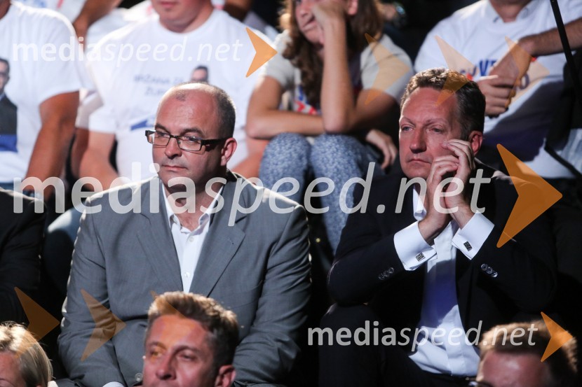  Sebastjan Jeretič, kandidat za piranskega župana;  Boris Popovič, župan KopraPredvolilno soočenje županskih kandidatov na POP TV