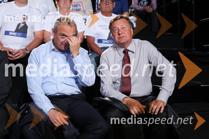  Damjan Damjanovič, direktor Slovenske filharmonije ;  Zoran Janković, župan MOL, predsednik PSPredvolilno soočenje županskih kandidatov na POP TV