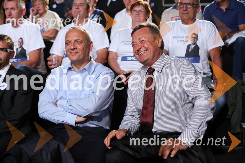  Damjan Damjanovič, direktor Slovenske filharmonije ;  Zoran Janković, župan MOL, predsednik PSPredvolilno soočenje županskih kandidatov na POP TV