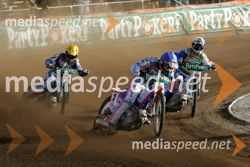 Jason Crump (Avstralija) in Tomasz Gollob (Poljska)SPEEDWAY GRAND PRIX, VN Švedske 2007