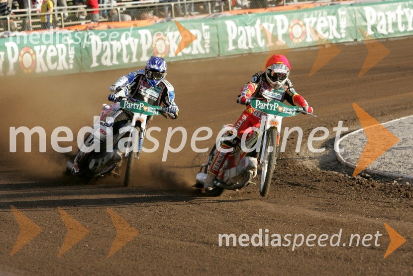 Matej Žagar (Slovenija) in ...SPEEDWAY GRAND PRIX, VN Švedske 2007