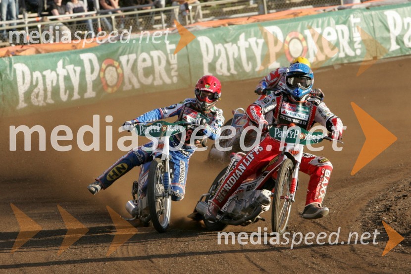 Tomasz Gollob (Poljska) in Hans Andersen (Danska)SPEEDWAY GRAND PRIX, VN Švedske 2007