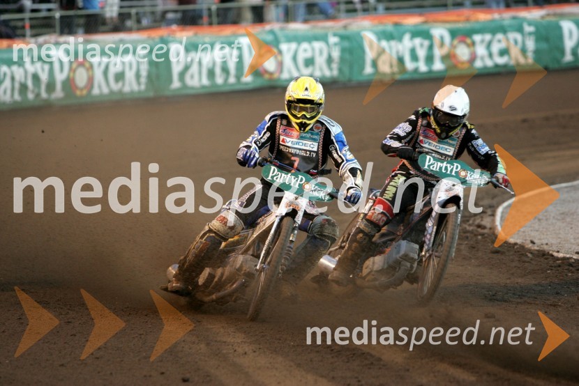 Matej Žagar (Slovenija) in ...SPEEDWAY GRAND PRIX, VN Švedske 2007