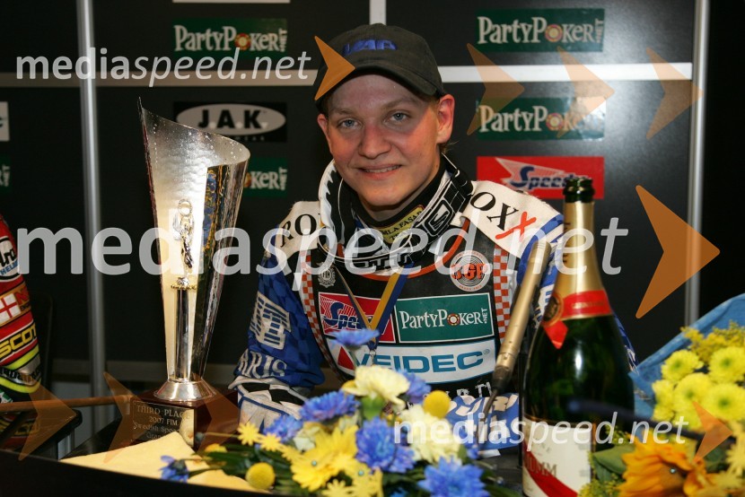 Fredrik Lindgren (Švedska)SPEEDWAY GRAND PRIX, VN Švedske 2007