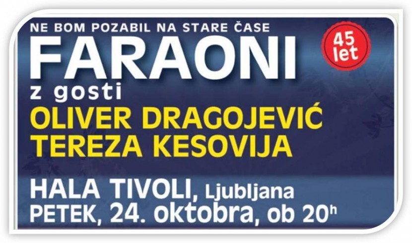 Legendarni FARAONI letos praznujejo 45.obletnico.Faraoni ob 45. obletnici na oder s posebnimi gosti