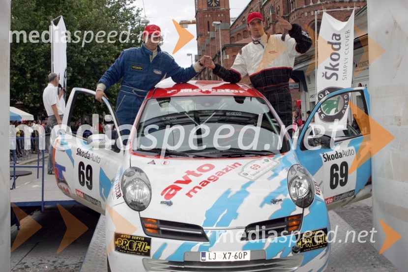 Saša Kapetanovič in Klemen Jerala (Slovenija)RALLY, 3.Škoda rally Maribor