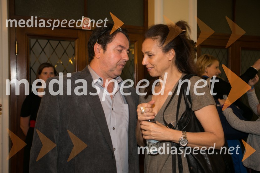  Renato Jenček, igralec;  Lučka Počkaj, igralkaPolicaji, premiera komedije v SLG Celje