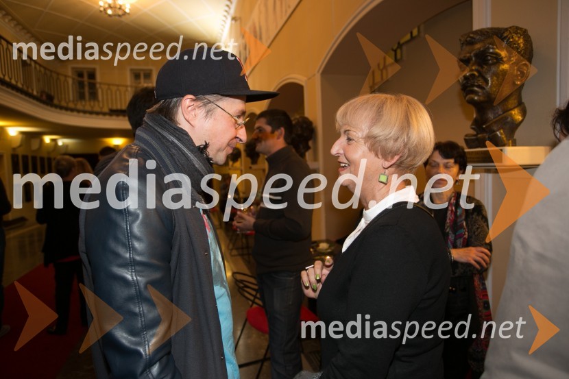  Aljoša Koltak, igralec;  Anica Kumer, igralkaPolicaji, premiera komedije v SLG Celje