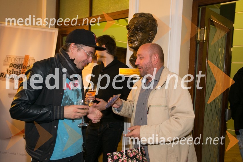  Aljoša Koltak, igralec;  Peter Eldan, avtor glasbePolicaji, premiera komedije v SLG Celje