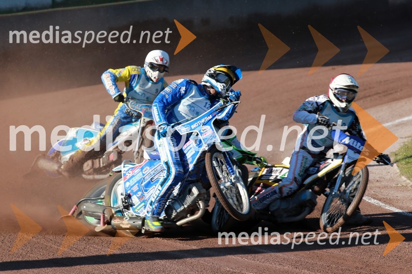  Ladislav Vida, ST Lendava;  Matej Žagar, speedwayist (Slovenija);  Žiga Kovačič, AMD Krško;  Patrik Buri, (Slovaška)Speedway, padec Žagarja in Kovačiča na finalu DP