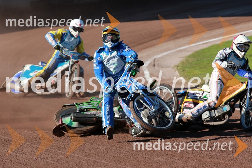  Ladislav Vida, ST Lendava;  Žiga Kovačič, AMD Krško;  Matej Žagar, speedwayist (Slovenija);  Patrik Buri, (Slovaška)Speedway, padec Žagarja in Kovačiča na finalu DP