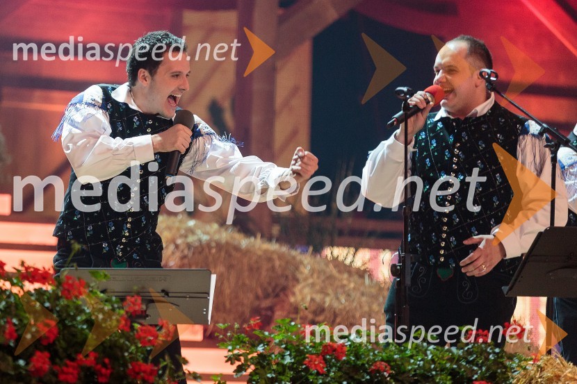  Blaž Švab, pevec, skupina Modrijani;  Rok Švab, glasbenik, skupina ModrijaniNoč Modrijanov 2014