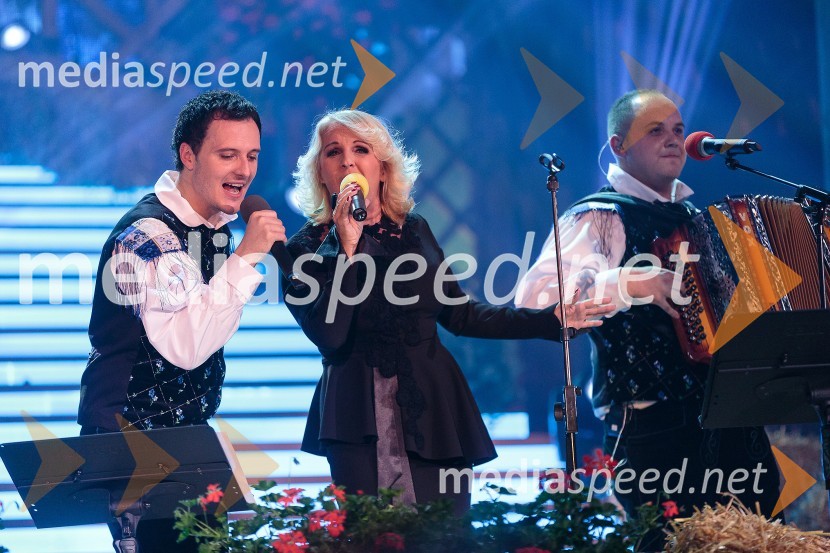  Blaž Švab, pevec, skupina Modrijani;  Alenka Godec, pevkaNoč Modrijanov 2014