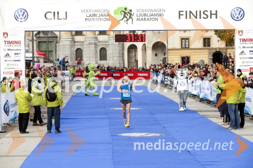  Blaž Grad, tekač (1. mesto, 10 km, moški)Volkswagen 19. Ljubljanski maraton 2014