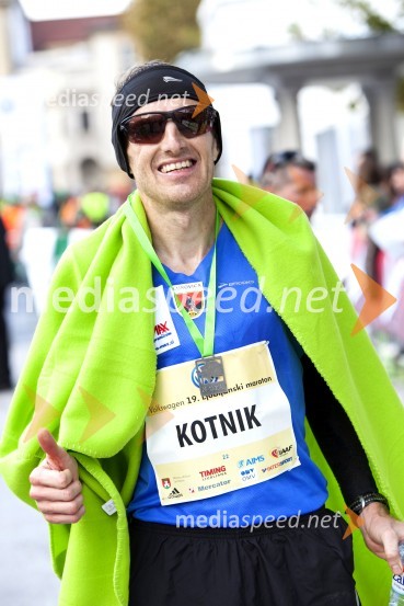  Robert Kotnik, maratonec (12. mesto, 42 km, moški)Volkswagen 19. Ljubljanski maraton 2014