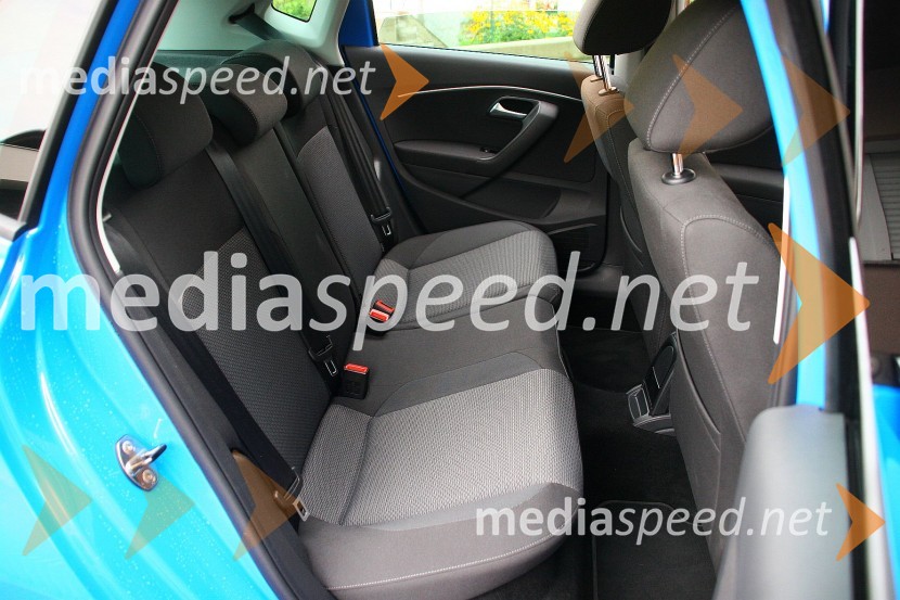 Volkswagen Polo 1.2 TSI Highline, zadaj ni čutiti utesnjenostiVolkswagen Polo 1.2 TSI Highline, mediaspeed test