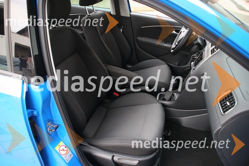 Volkswagen Polo 1.2 TSI Highline, sedeži so udobni Volkswagen Polo 1.2 TSI Highline, mediaspeed test