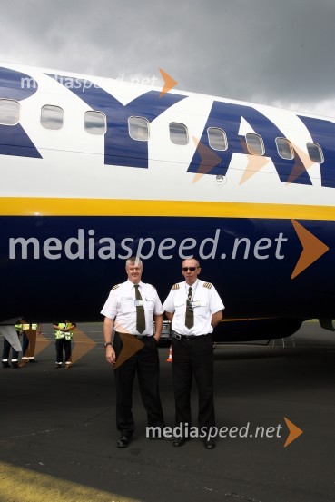 Pilota letala RyanairPrihod Ryanair-a na mariborsko letališče