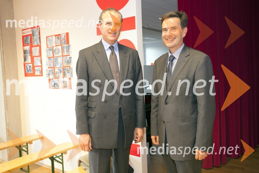 dr. Clemens Koja, veleposlanik Republike Avstrije v Sloveniji;  Pierre   Yves Fux, veleposlanik Švice v SlovenijiBritanska šola v Ljubljani, otvoritev novih prostorov