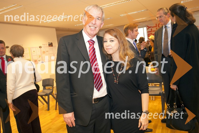  David  Cooksey, ravnatelj in direktor, Britanska mednarodna šola v Ljubljani;  Mariam al MughrabiBritanska šola v Ljubljani, otvoritev novih prostorov