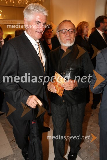 Ludvik Toplak, nekdanji rektor mariborske univerze in Iko Otrin, koreograf in nekdanji baletnikPremiera opere Knez Igor v SNG Maribor