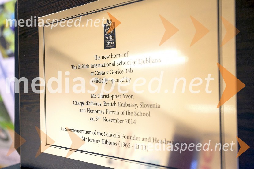 Britanska šola v Ljubljani, otvoritev novih prostorov