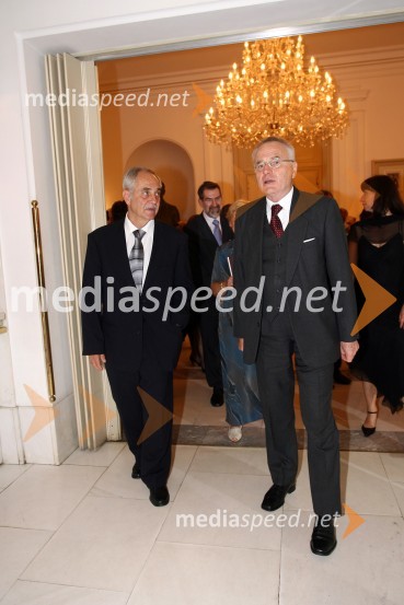 Rudi Moge, poslanec v DZ in Kristijan Ukmar, ravnatelj SNG Opera in Balet LjubljanaPremiera opere Knez Igor v SNG Maribor