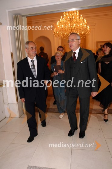 Rudi Moge, poslanec v DZ in Kristijan Ukmar, ravnatelj SNG Opera in Balet LjubljanaPremiera opere Knez Igor v SNG Maribor