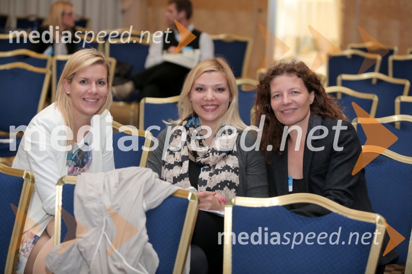  Nina Furman, Evropski parlament, pomočnica evropskega poslanca Igorja Šoltesa;  Alenka Vidic, Propiar; mag. Tadeja Kuhar, Evropski parlament18. SKOJ 2014, Slovenska konferenca za odnose z javnostmi, 1. dan