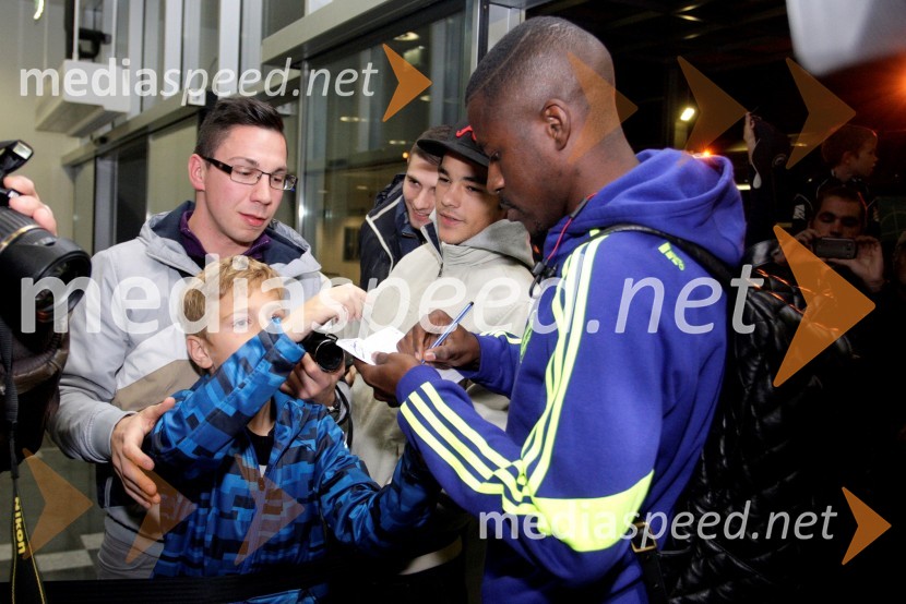 Prihod nogometašev Chelsea v Maribor