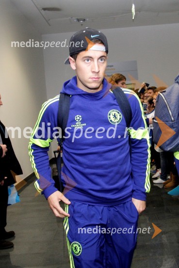  Eden Hazard, nogometaš, ChelseaPrihod nogometašev Chelsea v Maribor