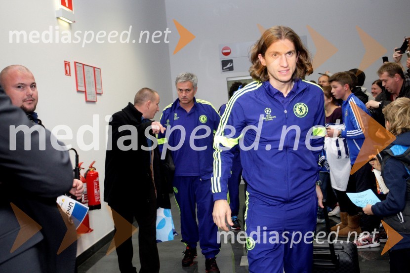 Prihod nogometašev Chelsea v Maribor