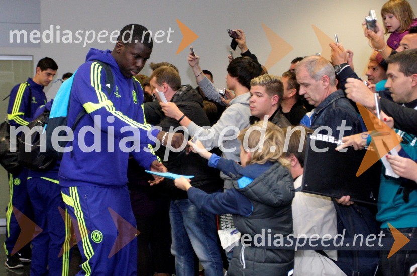 Prihod nogometašev Chelsea v Maribor