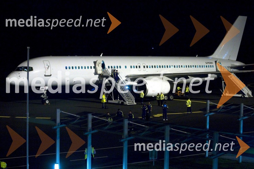 Prihod nogometašev Chelasea v MariborPrihod nogometašev Chelsea v Maribor