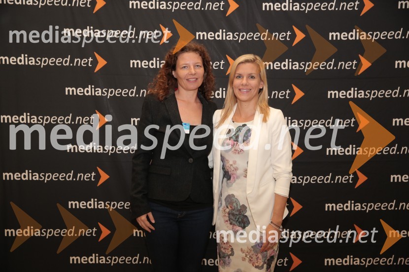 mag. Tadeja Kuhar, Evropski parlament;  Nina Furman, Evropski parlament, pomočnica evropskega poslanca Igorja Šoltesa18. SKOJ 2014, Slovenska konferenca za odnose z javnostmi, 1. dan