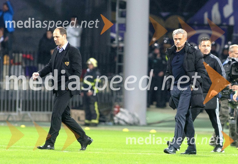  Ante  Šimundža, trener NK Maribor;  José Mourinho, trener ChelseaIzenačenje veliko kot zmaga, NK Maribor izenačeno s FC Chelsea