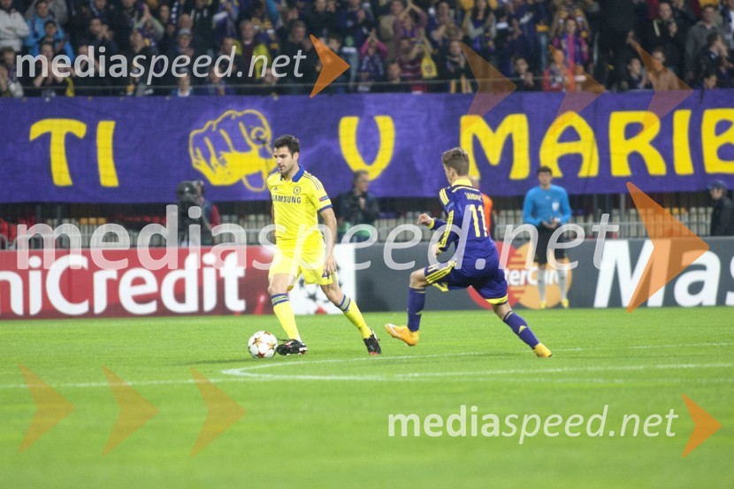  Cesc Fàbregas, nogometaš, Chelsea;  Luka Zahovič, nogometaš NK MariborIzenačenje veliko kot zmaga, NK Maribor izenačeno s FC Chelsea