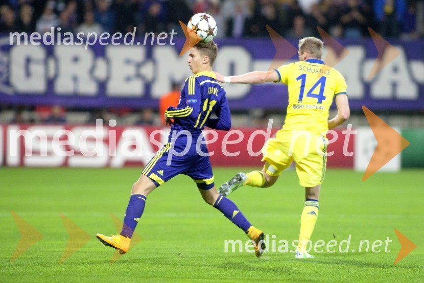  Luka Zahovič, nogometaš NK Maribor;  Andre Schurrle, nogometaš, Chelsea FCIzenačenje veliko kot zmaga, NK Maribor izenačeno s FC Chelsea