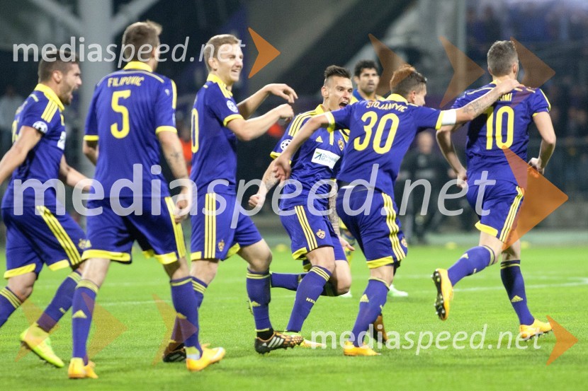  Aleksander Rajčević, nogometaš;  Željko Filipović, nogometaš, NK Maribor;  Aleš Mertelj, nogometaš, NK Maribor;  Soares Arghus, nogometaš, NK Maribor;  Petar Stojanović, nogometaš, NK Maribor;  Agim Ibraimi, nogometaš, NK MariborIzenačenje veliko kot zmaga, NK Maribor izenačeno s FC Chelsea