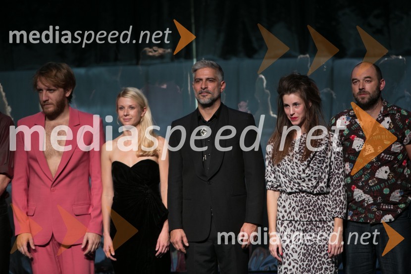  Matej Puc, igralec;  Tjaša  Železnik, igralka;  Sebastian Cavazza, dramski in filmski igralec;  Nina Rakovec, igralka;  Gaber K. Trseglav, igralecVeliki Gatsby, premiera predstave