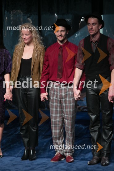  Ajda Smrekar, igralka;  Jernej Gašperin, igralec MGL;  Jure Henigman, igralecVeliki Gatsby, premiera predstave
