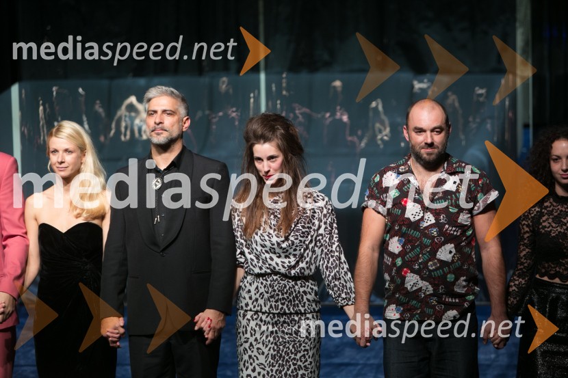  Tjaša  Železnik, igralka;  Sebastian Cavazza, dramski in filmski igralec;  Nina Rakovec, igralka;  Gaber K. Trseglav, igralecVeliki Gatsby, premiera predstave