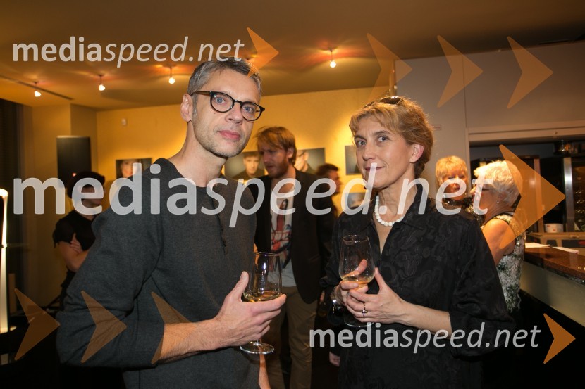  Primož Ekart, igralec;  Barbara Hieng Samobor, direktorica MGLVeliki Gatsby, premiera predstave