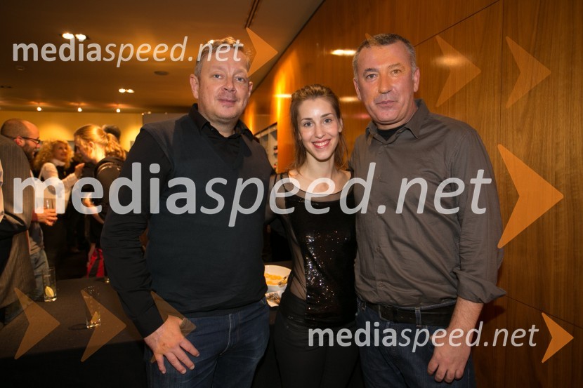  Robert Waltl, direktor Mini teatra;  Nina Rakovec, igralka;  Ivica Buljan, režiserVeliki Gatsby, premiera predstave