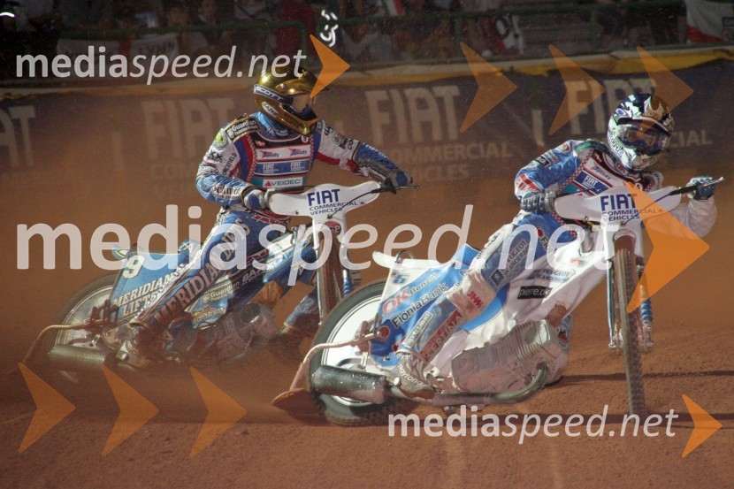 Hand Andersen in Nicki Pedersen in DanskaSPEEDWAY, Speedway Grand Prix - VN Italije 2005 dirka