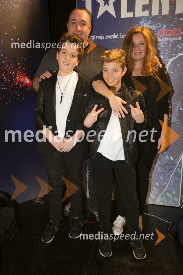  Maks Dolinšek;  Mitja Dolinšek;  Jaka Dolinšek;  Jasmina DolinšekSlovenija ima talent 2014, prva polfinalna oddaja