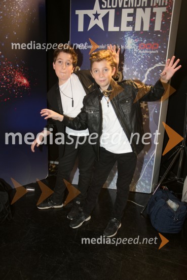  Maks Dolinšek;  Jaka DolinšekSlovenija ima talent 2014, prva polfinalna oddaja