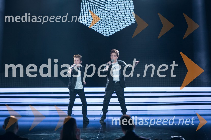  Jaka Dolinšek;  Maks DolinšekSlovenija ima talent 2014, prva polfinalna oddaja