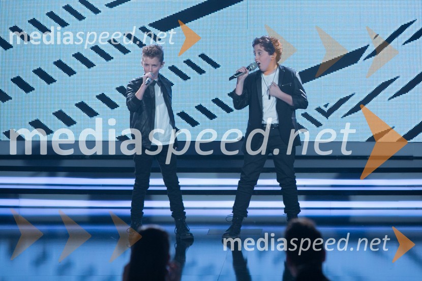  Jaka Dolinšek;  Maks DolinšekSlovenija ima talent 2014, prva polfinalna oddaja