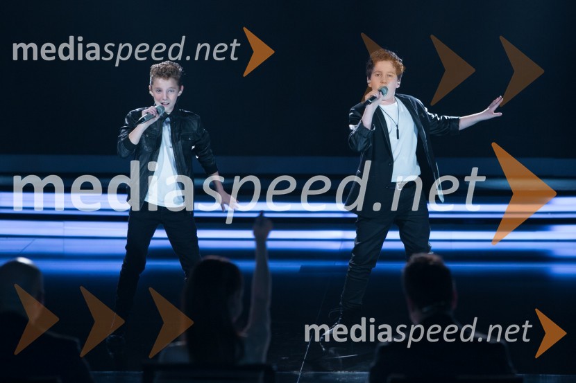  Jaka Dolinšek;  Maks DolinšekSlovenija ima talent 2014, prva polfinalna oddaja